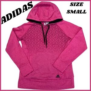 🌼4/$10🌼 ADIDAS Climawarm Pink Hooded Ombré Pattern Sweatshirt | Size Woman Small
